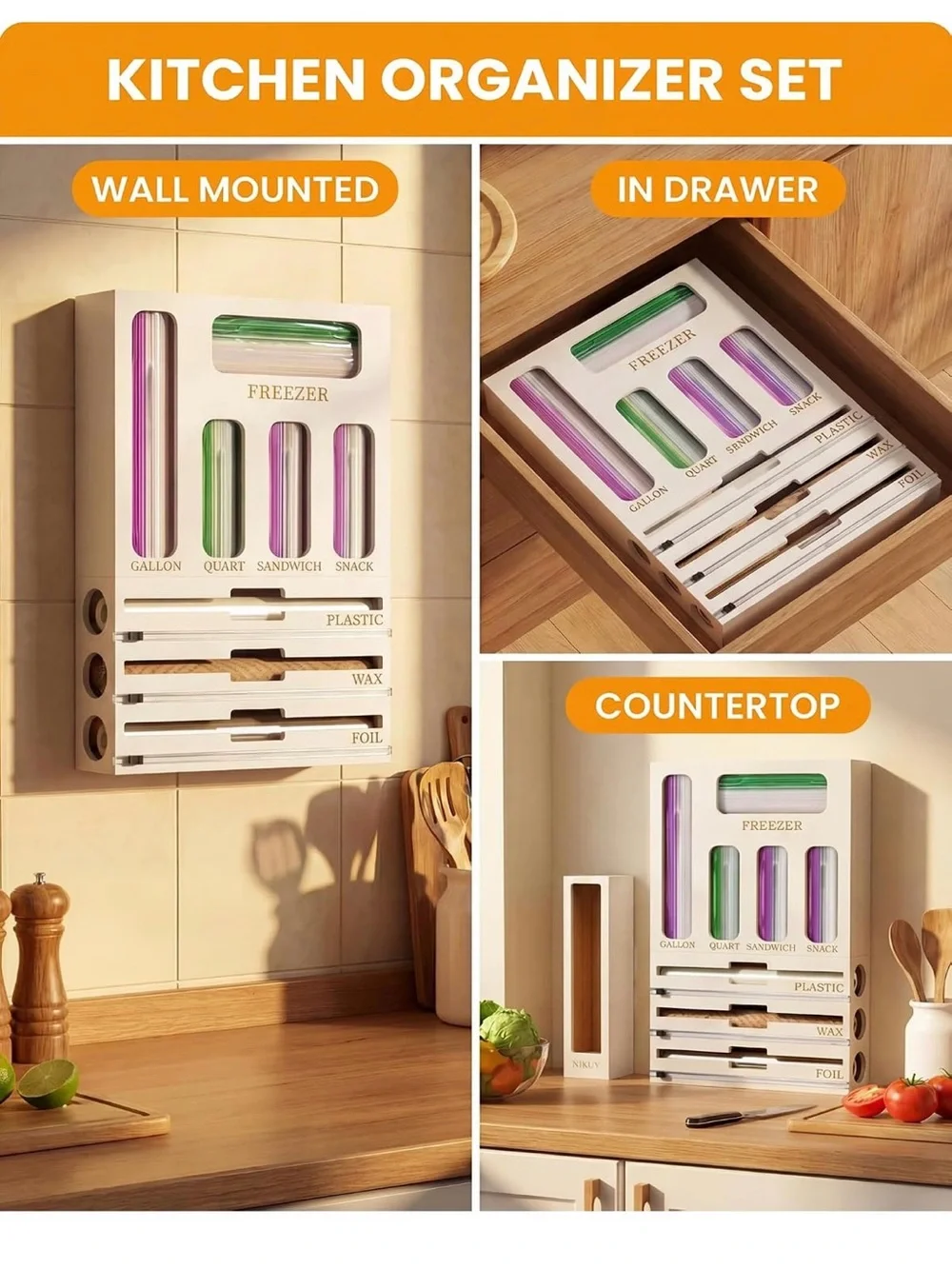 New 6 in one Kitchen storage bag & wrap